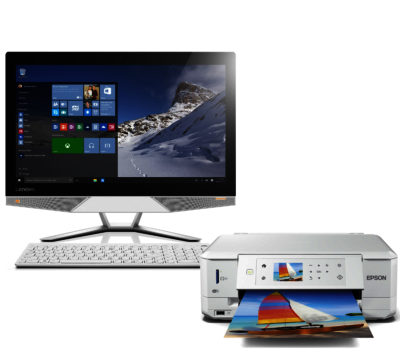 Lenovo IdeaCentre 700 23.8  Touchscreen All-in-One PC with Free XP-635 All-in-One Wireless Printer
